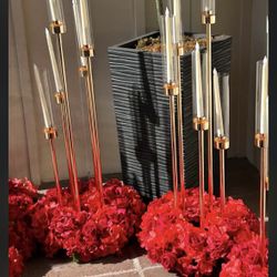 6 Complete Center Pieces 