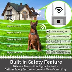 Electric Wireless Dog Fence System For 2 Dogs