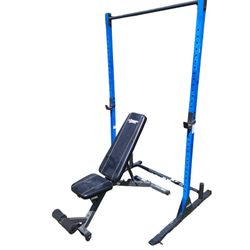 Squat Rack And Bench For Weight Lifting 