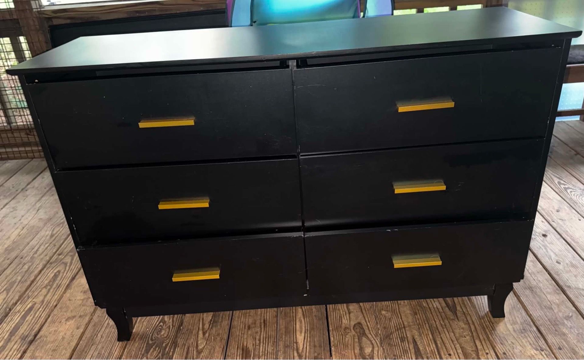 Black 6 drawer dresser