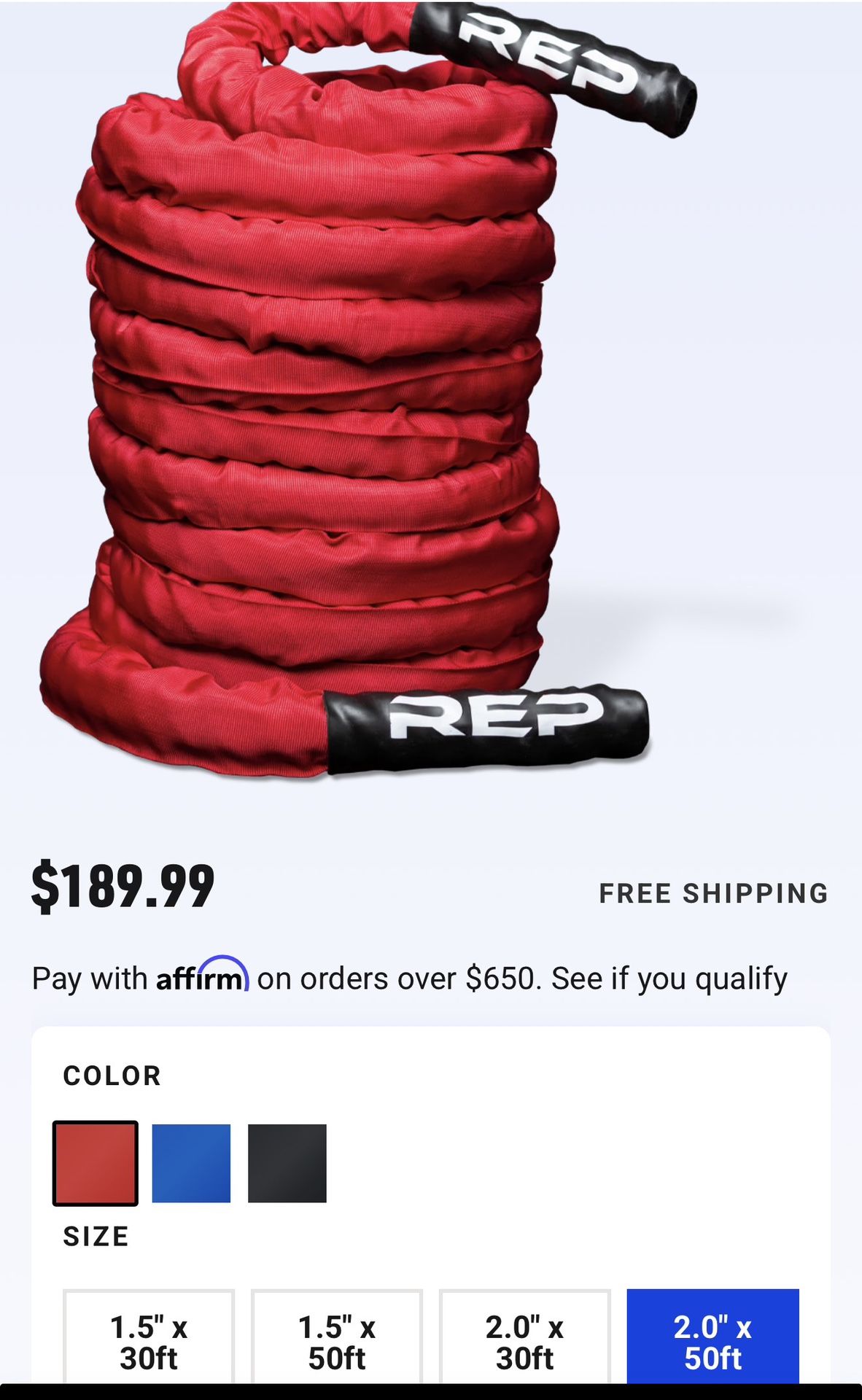 Battle Ropes REP Fitness