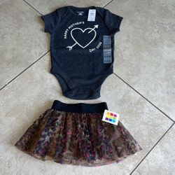 Old Navy Baby Girl’s Onesie and Healthtex Tutu, Size 6-12 Months, 12 Months 