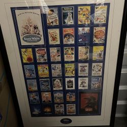 Disney 75th Anniversary Custom Framed Poster