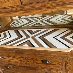 Black & White Table Tray 3 Ft. X 1 Ft. 