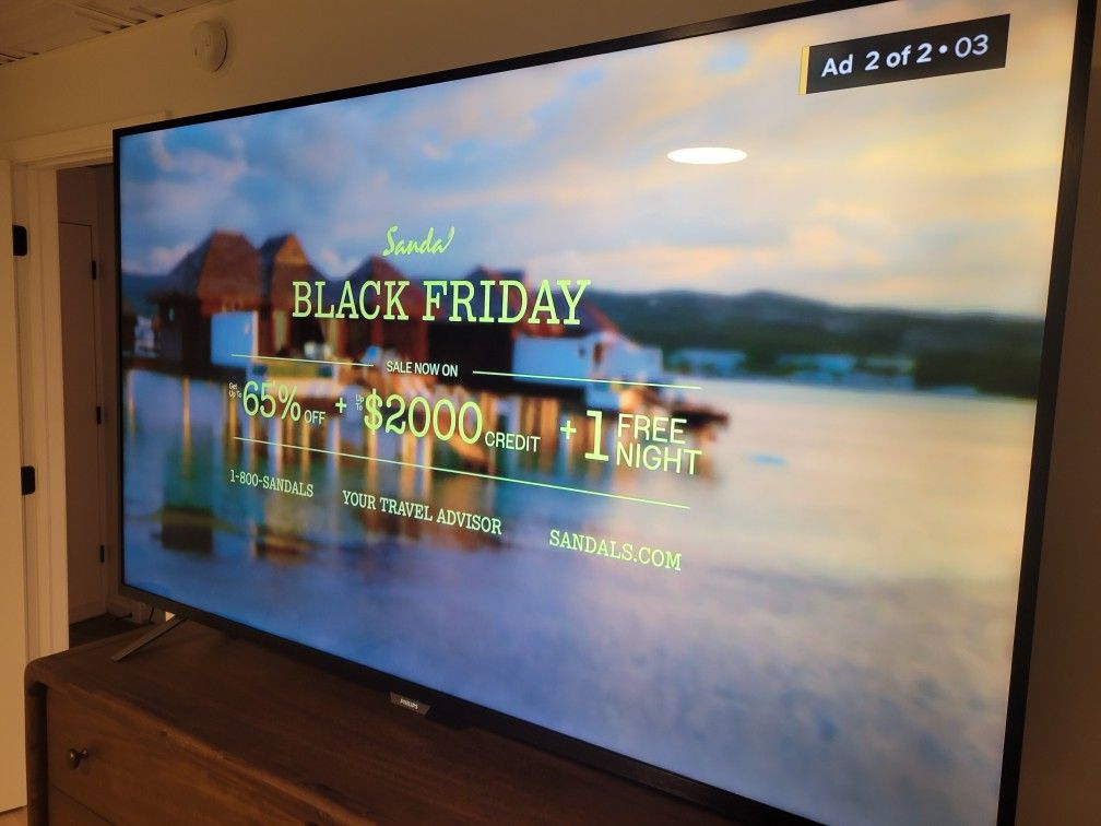 Philips 75” UHD Smart TV – Excellent Condition – $295 (Fayetteville)