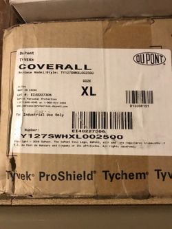Tyvek coverall