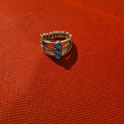 Ring With Blue Stone 