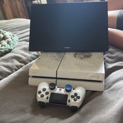 PS4 Destiny Edition With Controller And Flip Up Monitor 