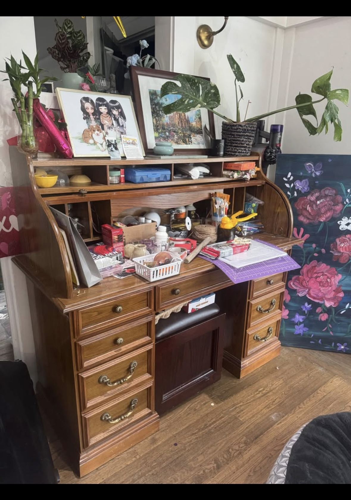 FREE- Wooden Roll-Up Desk