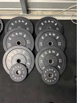 New pairs of 5,10,25,35lb rubber plates. New in box 📦. $150