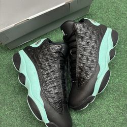 JORDAN 13 ISLAND BLACK GREEN SIZE 12