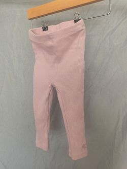 Calvin Klein Kids Pink Ribbed Leggings