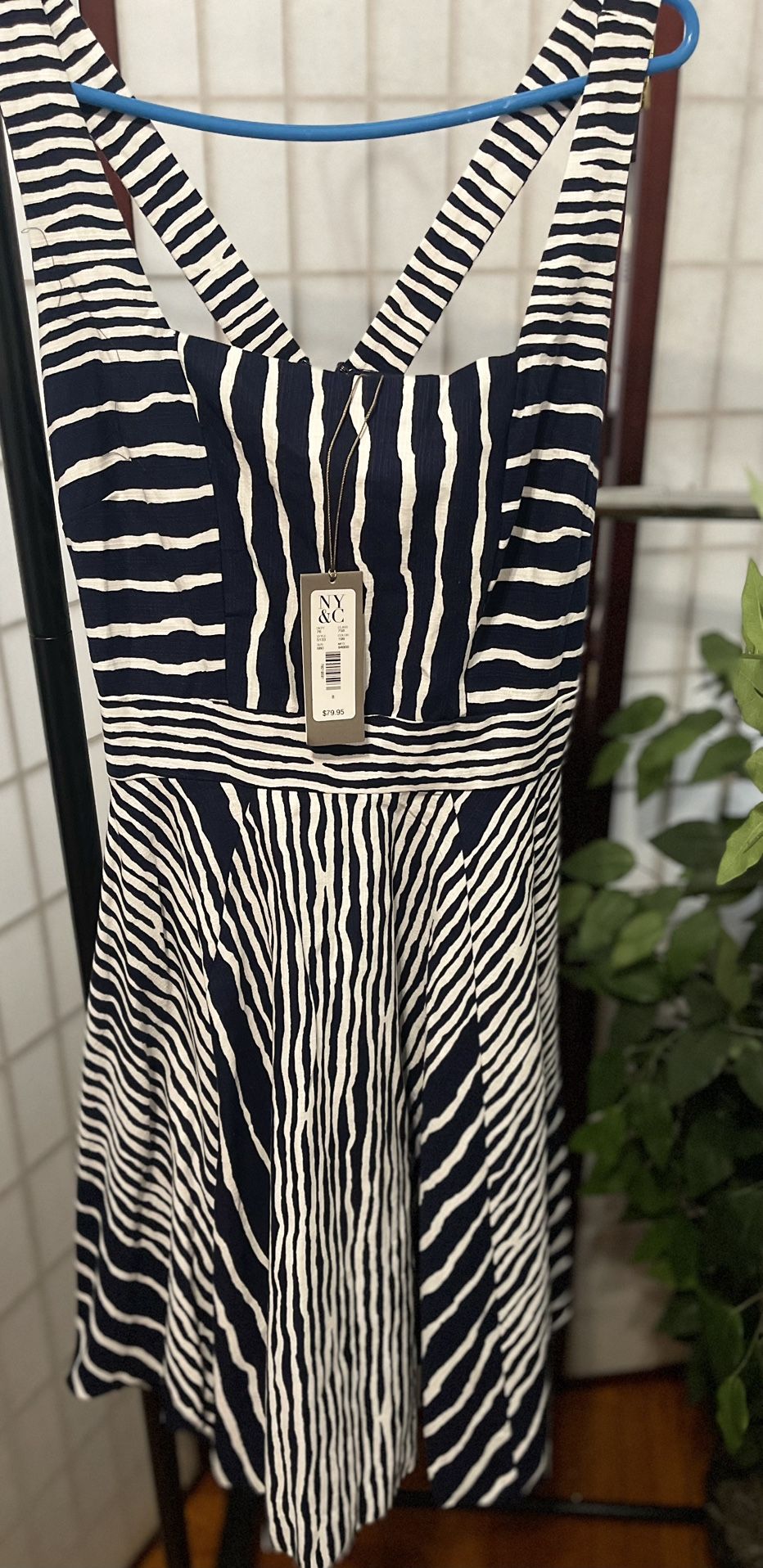 Blue White Dress