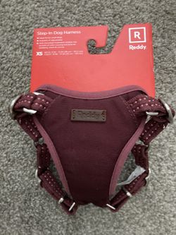 New Reddy Step-In Dog Harness Burgundy XS