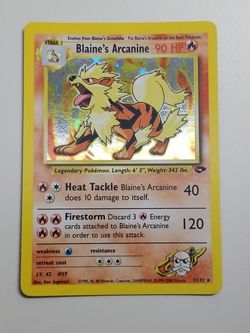 Pokemon 2000 Blaine’s Arcanine 1/132 Gym Challenge *Gem*