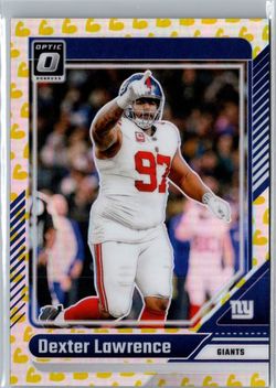 2024 Donruss Optic Yellow Scope Prizm Dexter Lawrence #151