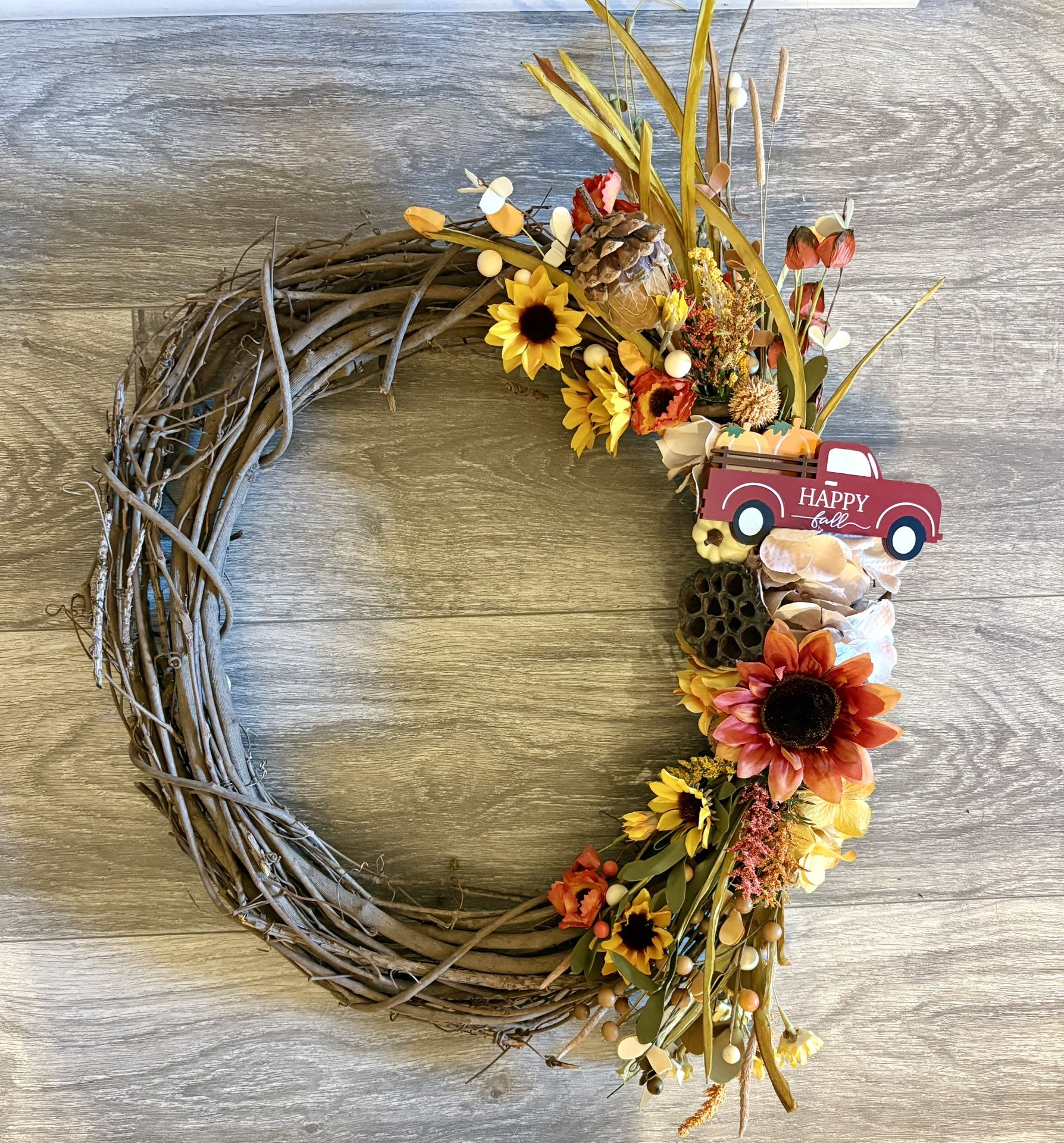 handmade fall wreath