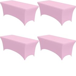 Set 4 manteles color rosa 6ft