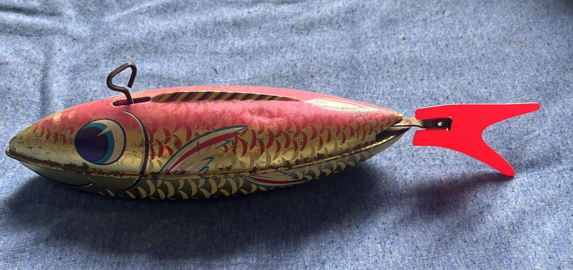Antique Wind Up Fish Toy