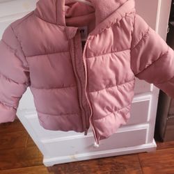 Baby Girl Puffer Jacket/ Chamarra Calientita D Bebe