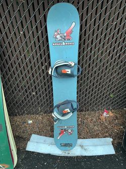 Angel & Devil Snowboard with Bindings