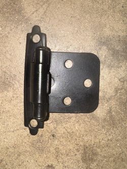New Matte Black Self Closing Face Mount Closing Hinge 36 ct.