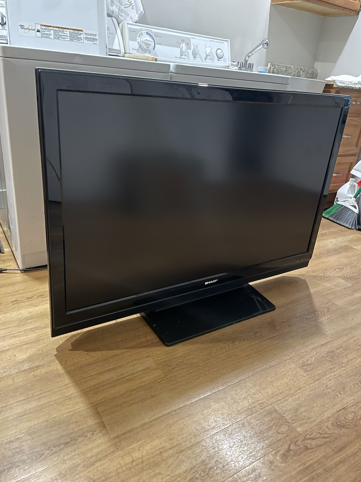 52 Inch Black TV 