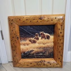 Knotty Wooden Rustic Picture 