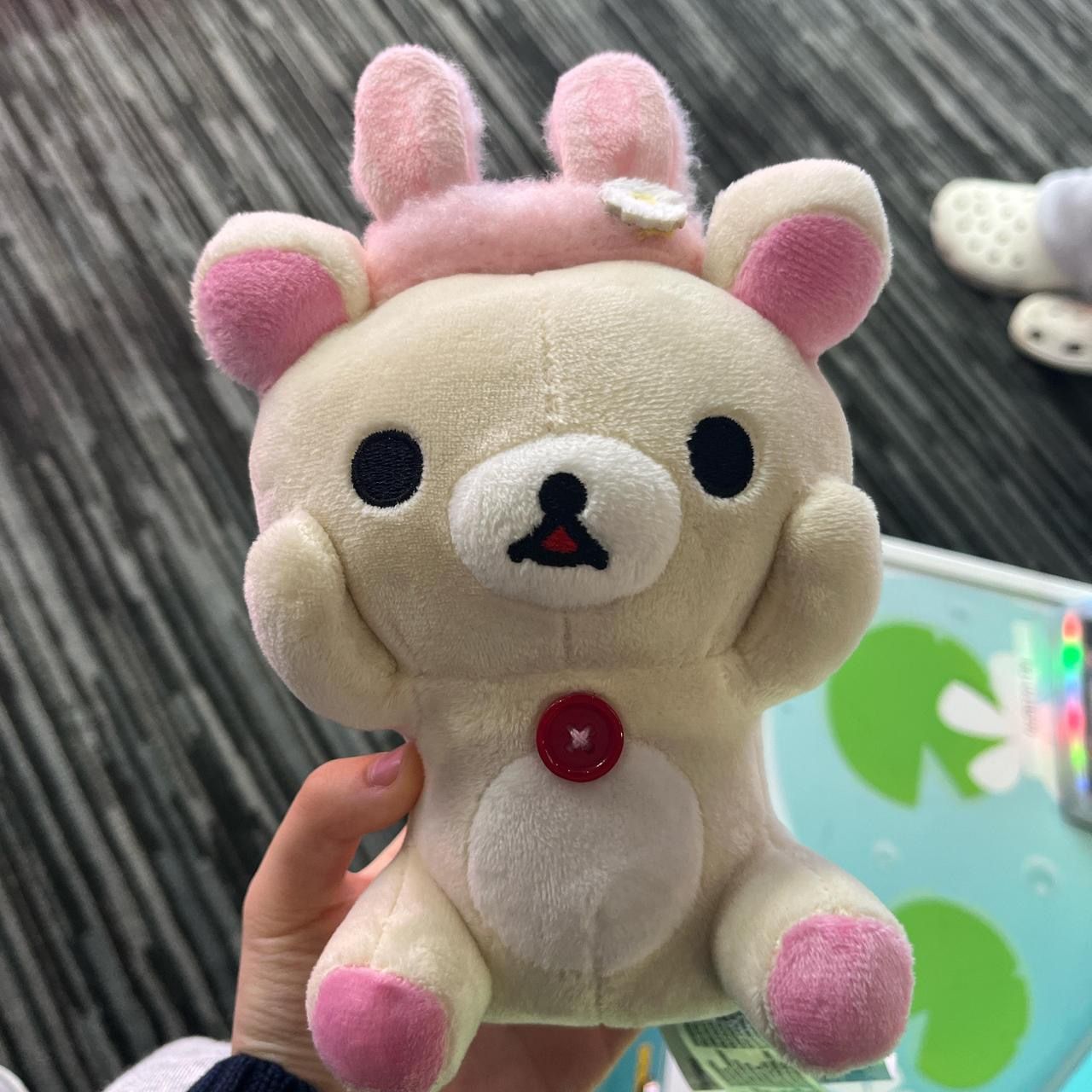 Brand new Rilakkuma Bear plushy with bunny headband