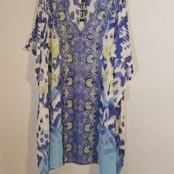 BIJOUX TERNER CHIFFON BEACH COVERUP 