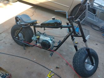 Chopper style mini bike
