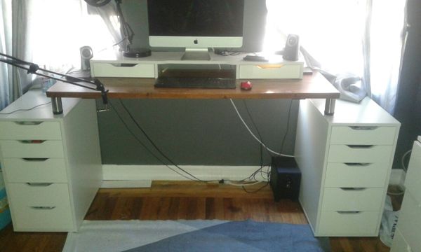 Custom Ikea Computer Desk Does Not Include Computer For Sale In
