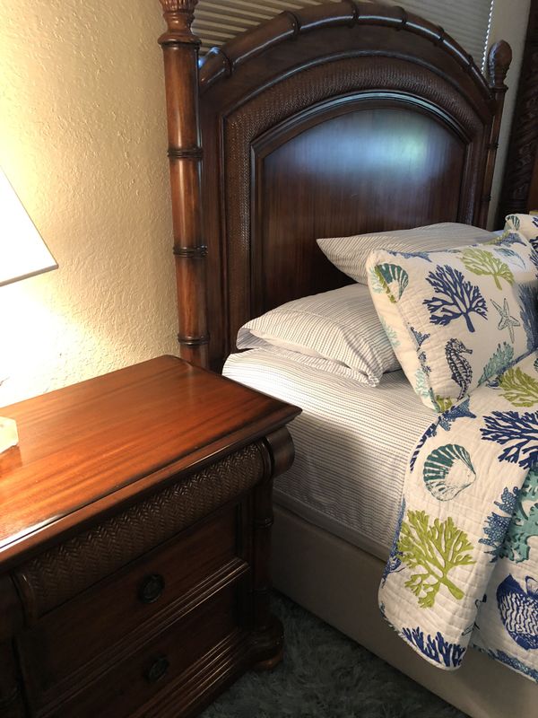 King bedroom set ( Tommy Bahama look like) for Sale in ...