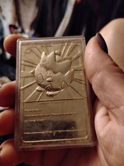 Gold plated Togepi in case