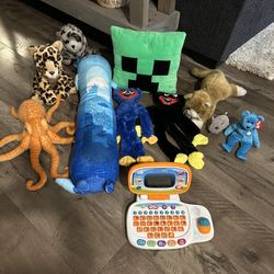 Kids Stuffed Animal And Vtech Laptop Bundle FREE 