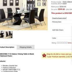 Coaster Ophelia Contemporary Dining Round Glass
