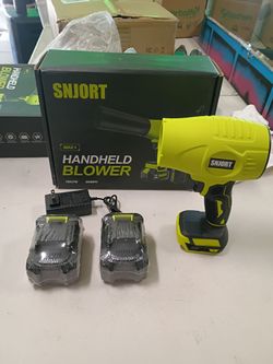 HANDHELD BLOWER INCLUDES BLOWER, 2 BATTERIES-CHAGER 200MPH
Portable Dust Cleaner, Leaf Blower Cordless, Handheld Blower, Hand Blowers.