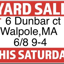 HUGE YARD SALE 