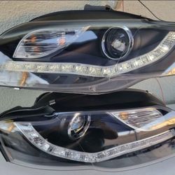 06-08 Audi A4 LED Projector Headlights Luces Calaveras Micas Faros Focos Faroles Headlamps 
