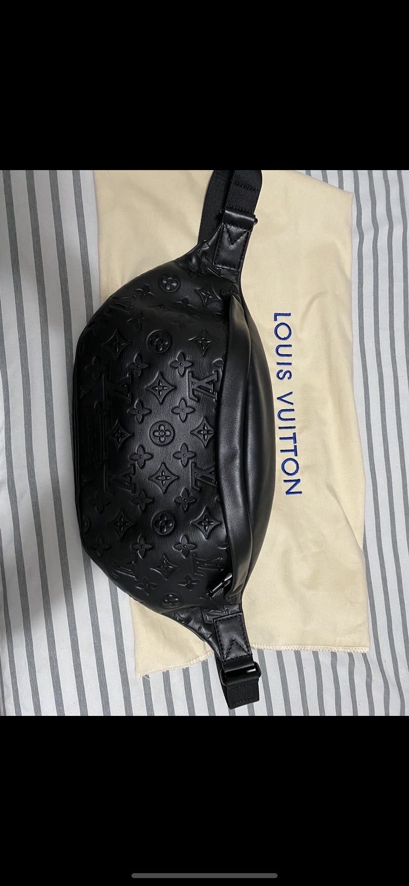 Louis Vuitton Black Leather Bum Bag