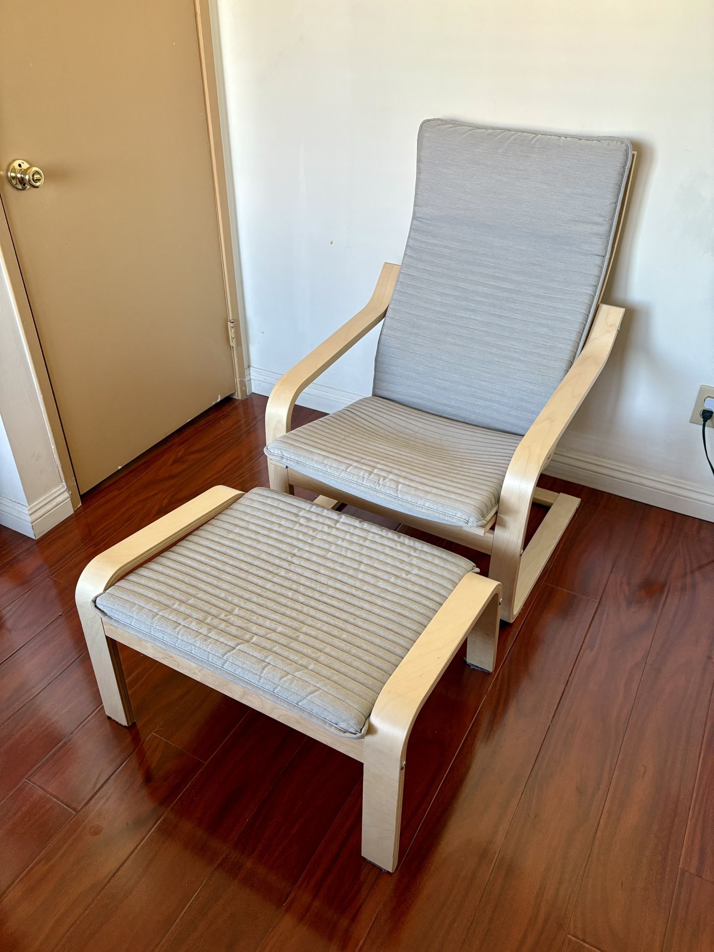 IKEA Poang Armchair And Ottoman