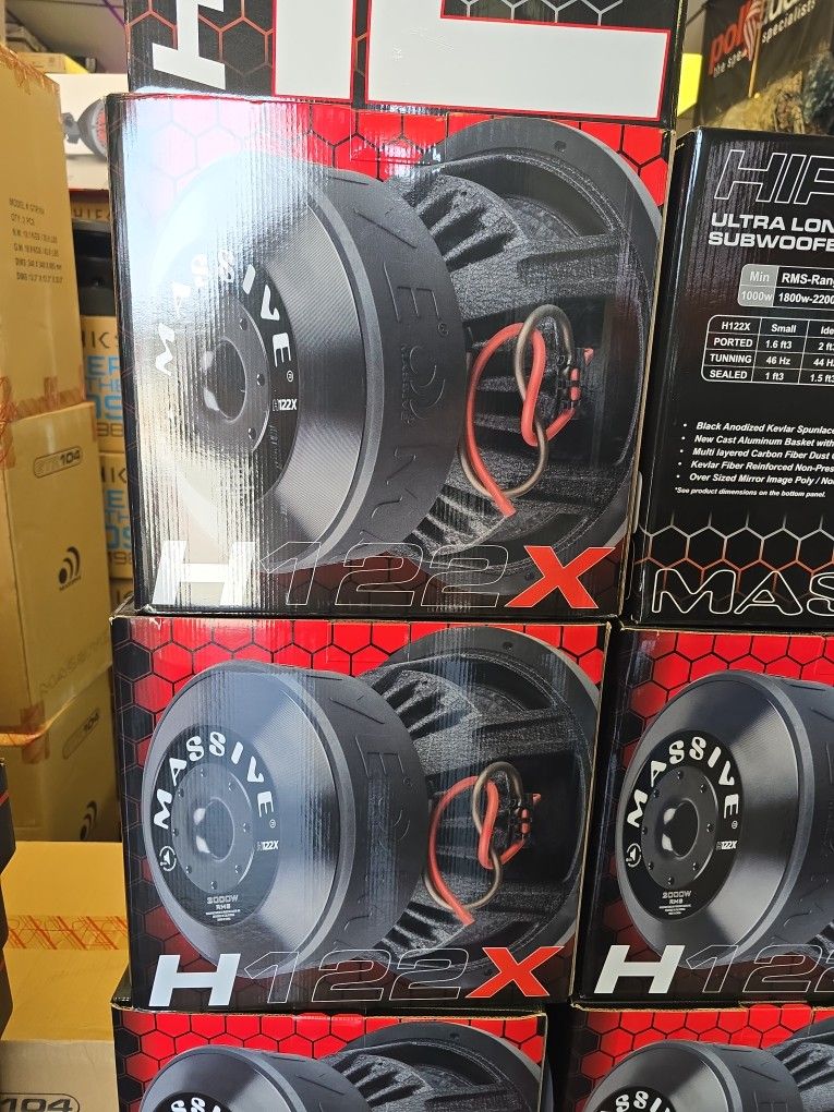 12" Massive Audio Subwoofer 2000 RMS 4000 Watts