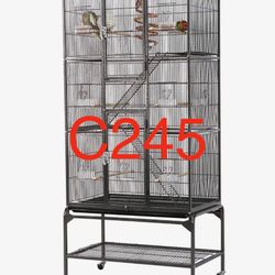 C245. 69-Inch Extra Large Bird Cage Metal Parrot Cage