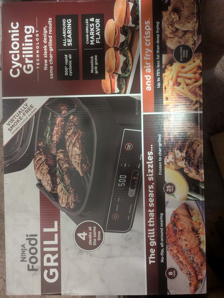 !! NINJA FOODI 6-IN-1 INDOOR GRILL (BRAND NEW IN BOX) !!