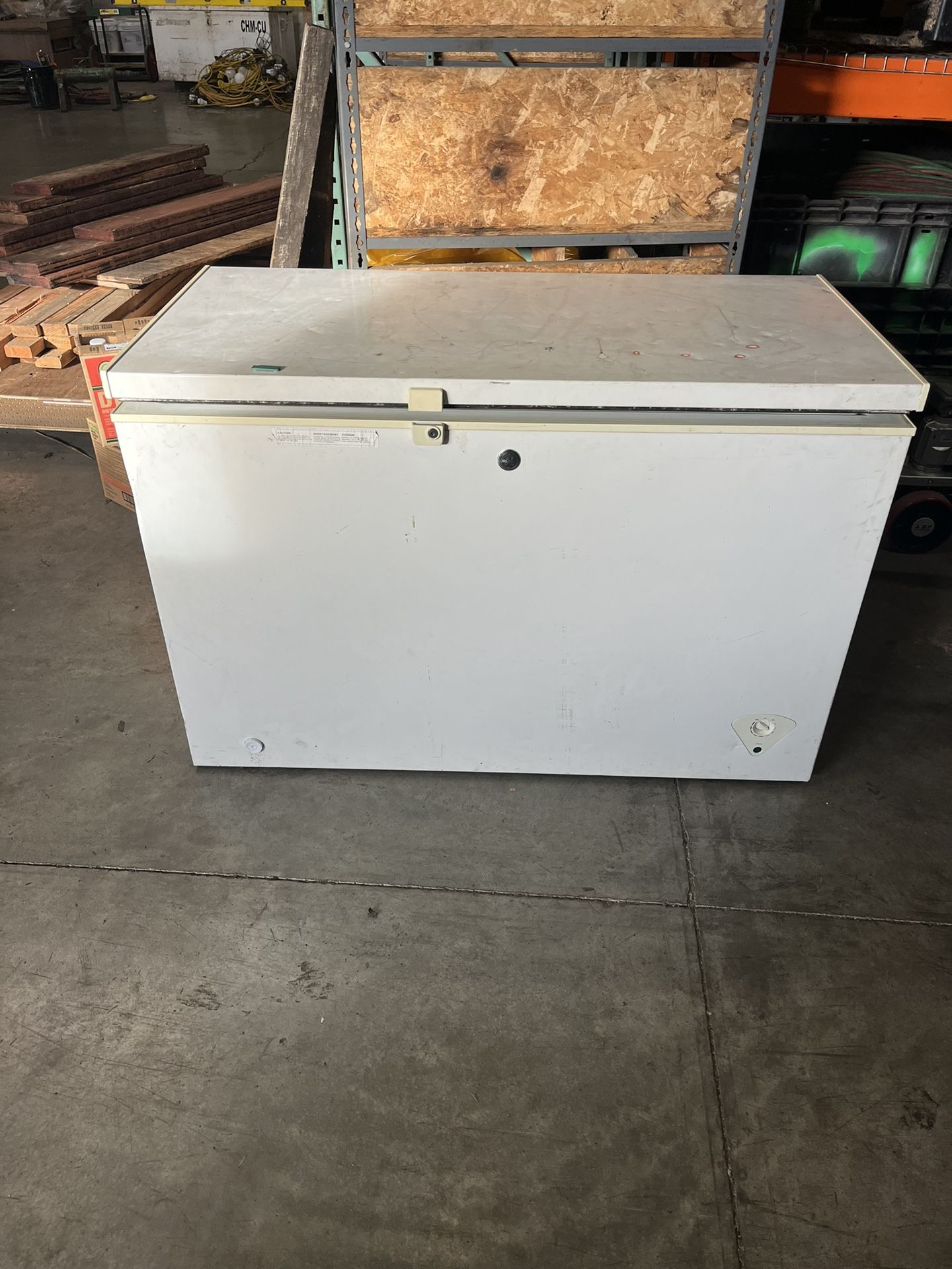 GE Chest Freezer. 16-cu Foot. 55.3 X 28.7x 36. Similar One At Lowe’s Is $649