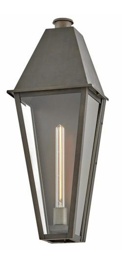 Set of 2 Hinkley Endsley Large Wall Mounted Lanterns Blacked Brass 28860BLB