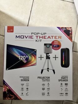 iLive Pop-Up Movie Theater Kit - New