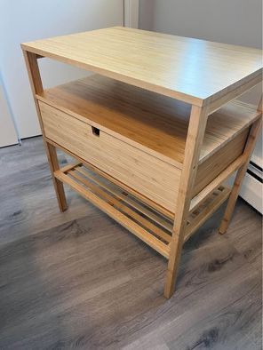 Nordkisa bamboo nightstand ikea