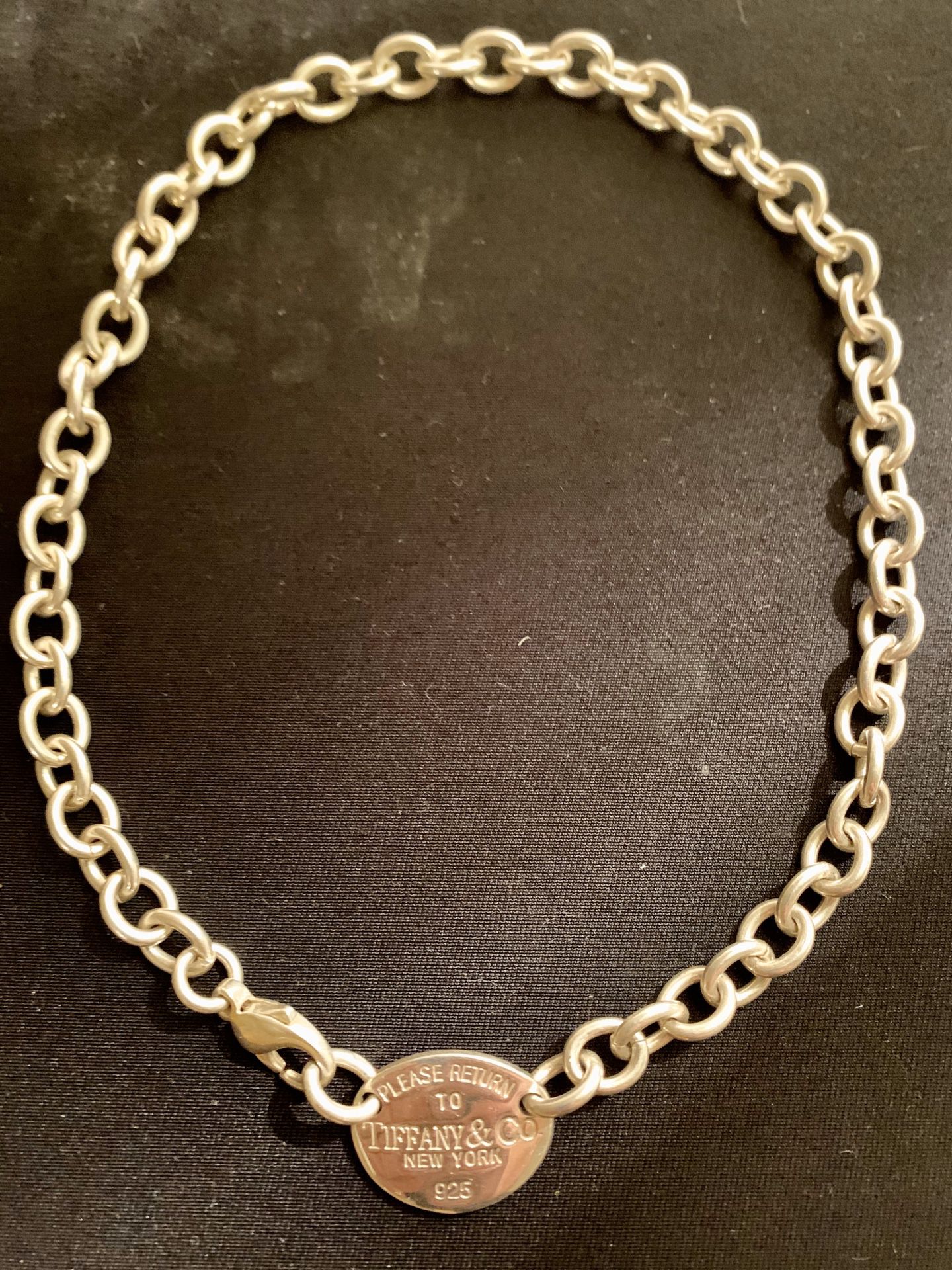 Please Return To Tiffany 16” Authentic Choker Nevklace