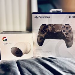 PS5 Controller with Google Nest Cam